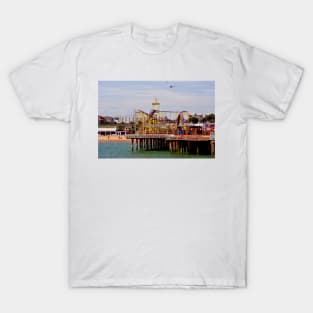 Clacton On Sea Pier And Beach Essex UK T-Shirt